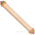 Wood Rolling Pin with Removable Thickness Ring